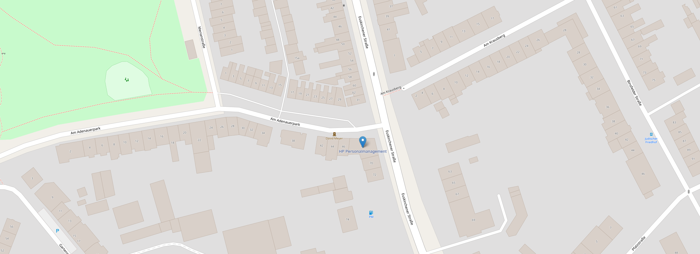 OpenStreetMap Karte Hp Personalmanagement Düren - Bild